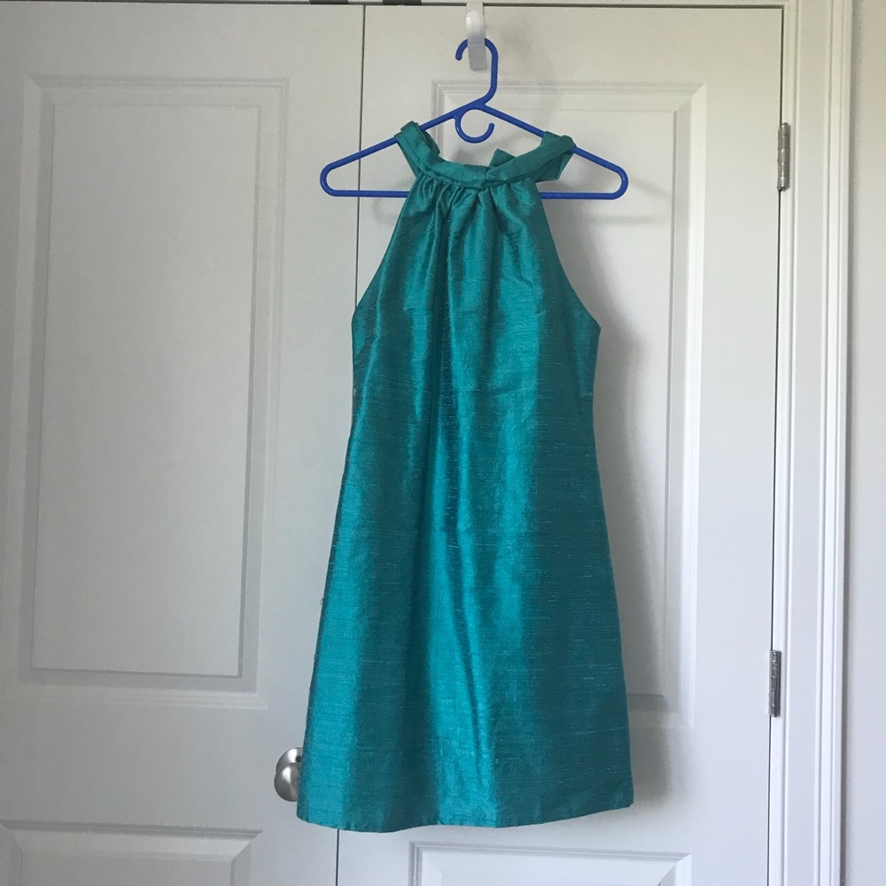 Raw silk dress